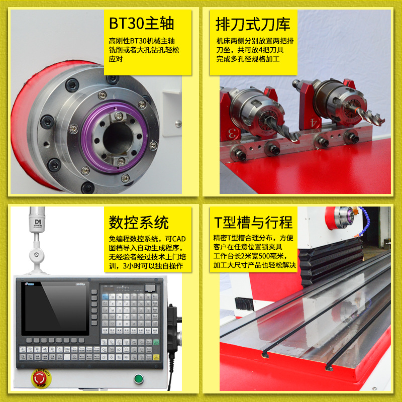 多米数控钻孔铣削一体机